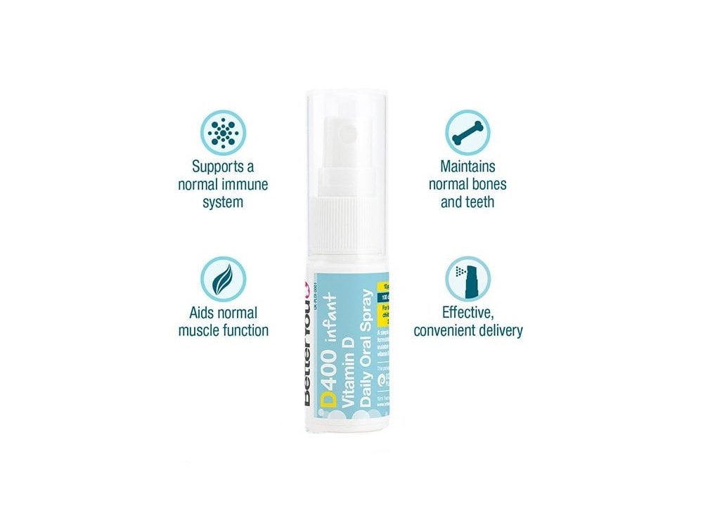 BetterYou D400 Infant Vitamin D Oral Spray Βιταμίνη D για Βρέφη σε Σπρέι, 15ml