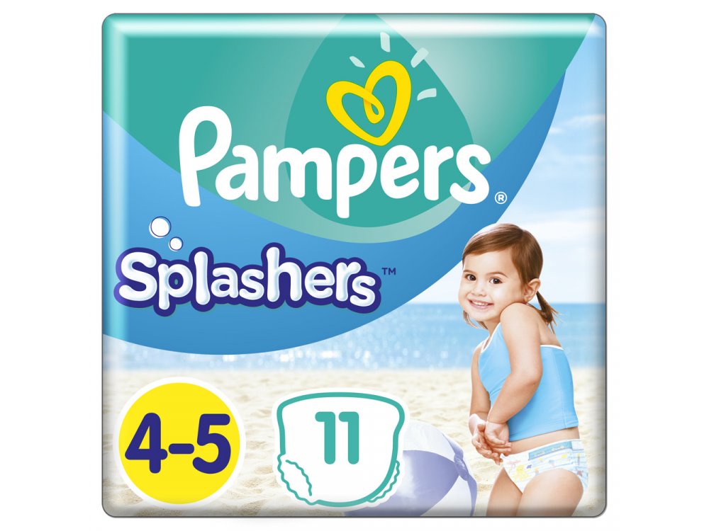 Pampers Splashers Μέγεθος 4-5 (9-15 kg) Πάνες-Μαγιό, 11τμχ
