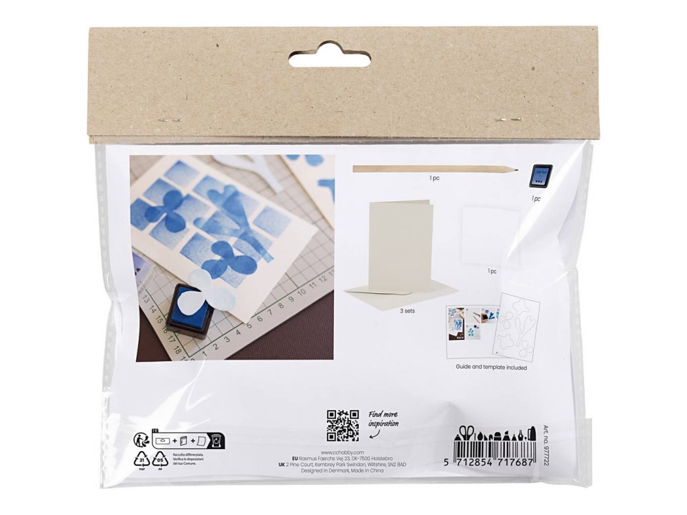 DIY Μίνι Κιτ Χειροτεχνίας με Κάρτα εκτύπωσης αφρού, 1πακ