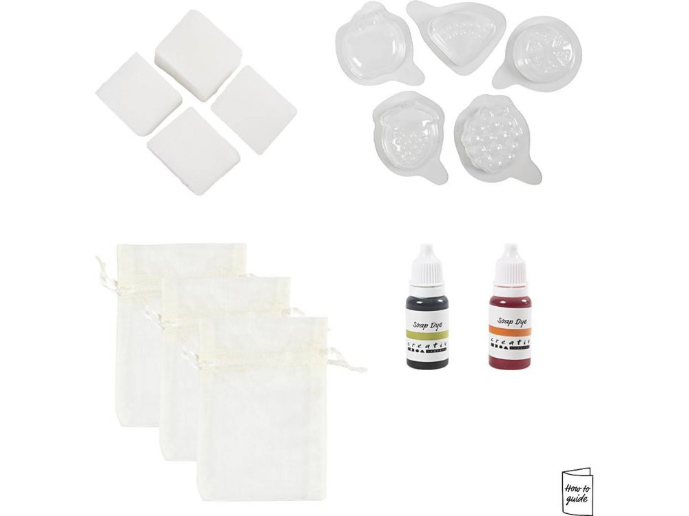 DIY Κιτ Χειροτεχνίας για κατασκευή Σαπουνιού, Φρούτα Πράσινο-Πορτοκαλί, 1πακ
