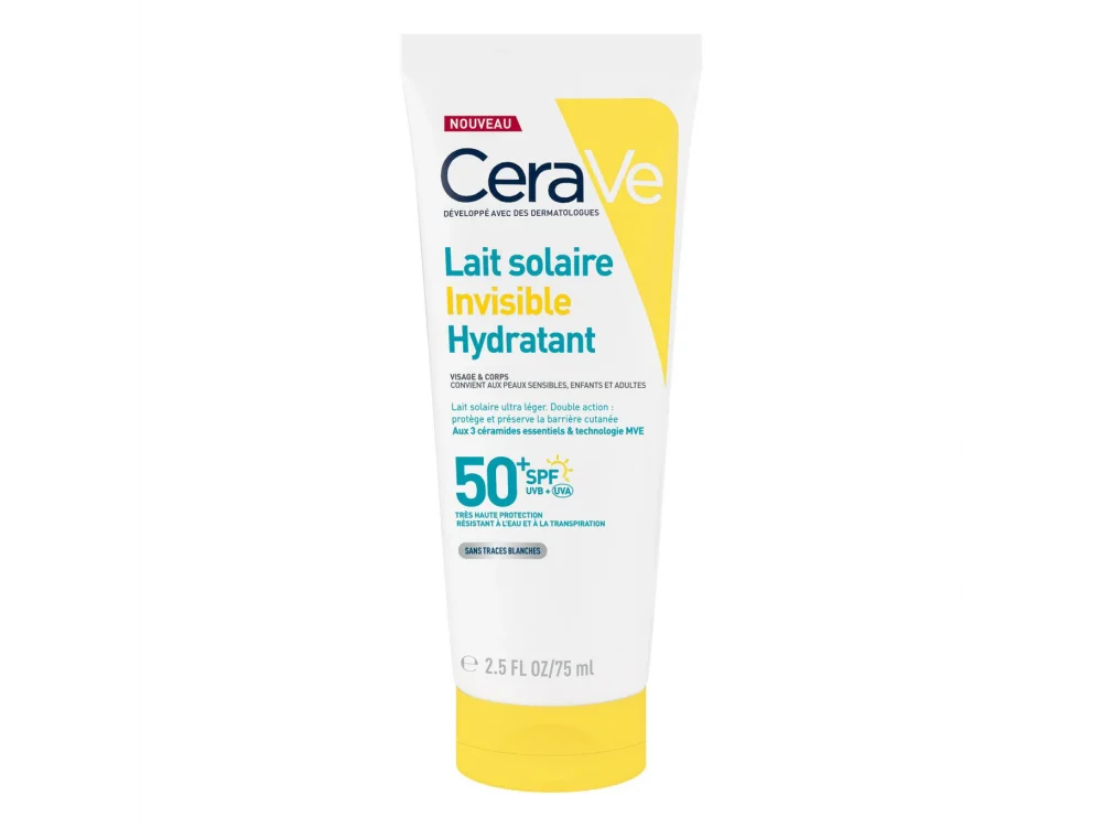 Cerave Invisible Hydrating Sunscreen Αντηλιακό για Πρόσωπο & Σώμα SPF50+, 75ml