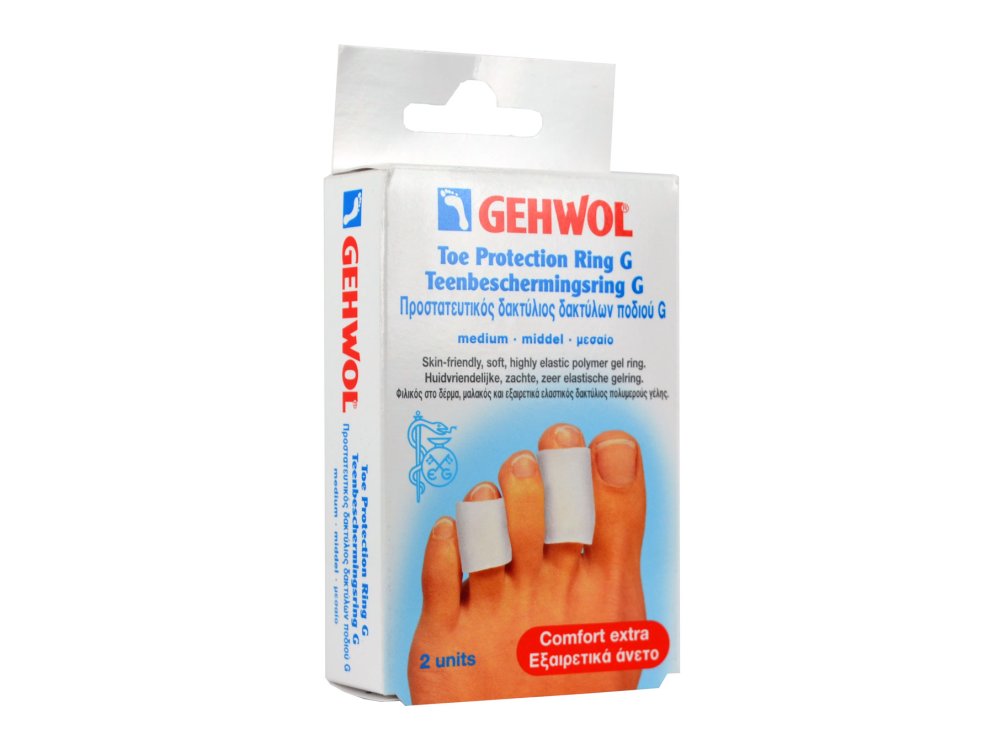 Gehwol Toe Protection Ring G Medium, Προστατευτικός δακτύλιος δακτύλων ποδιού G (36mm), 2τμχ