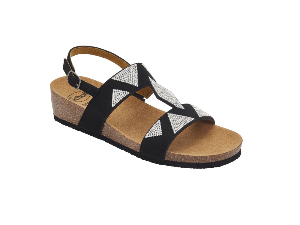 Scholl Dubai Black, Ανατομικό Σανδάλι, Νο37