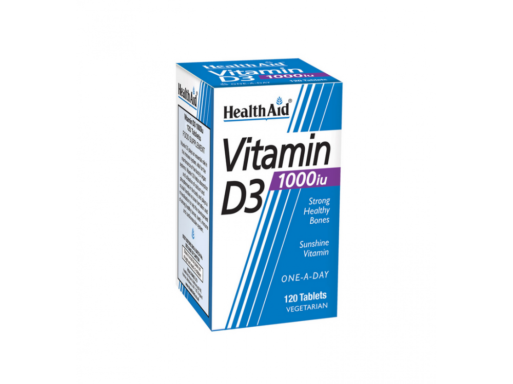 Health Aid Vitamin D3 1000i.u. 120tabs