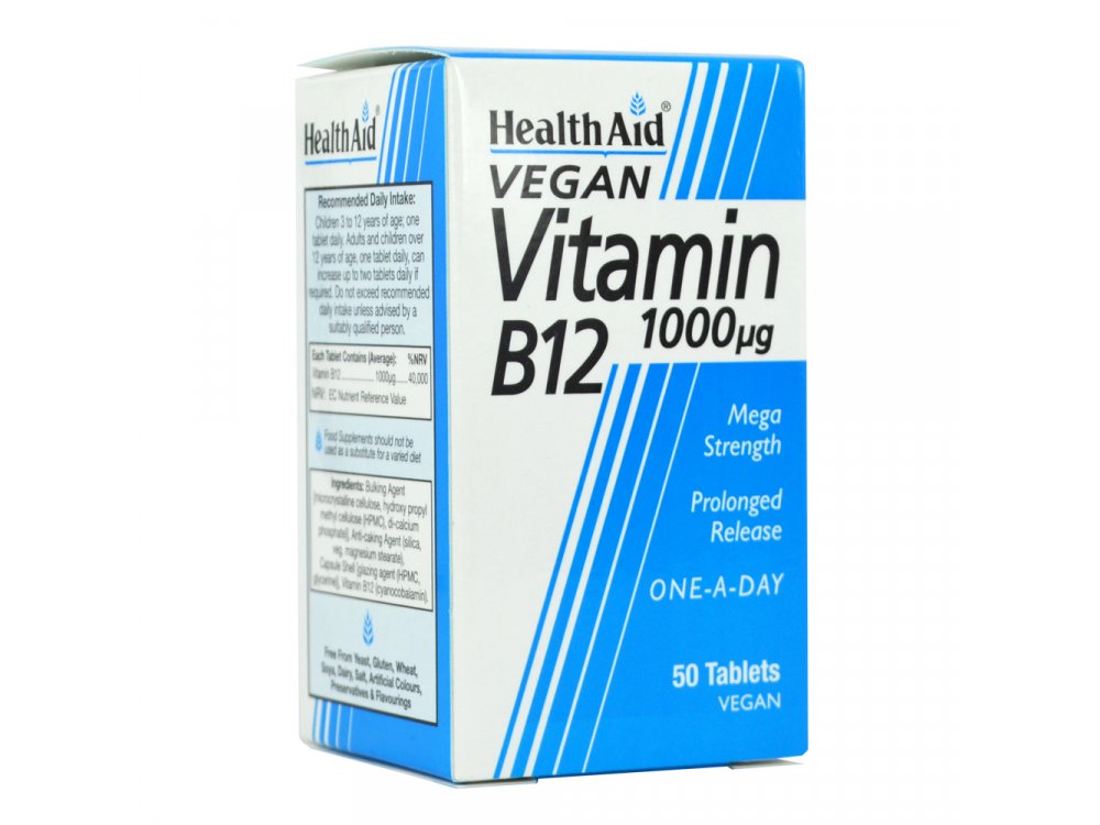 Health Aid Vitamin B12 1000μg 50tabs