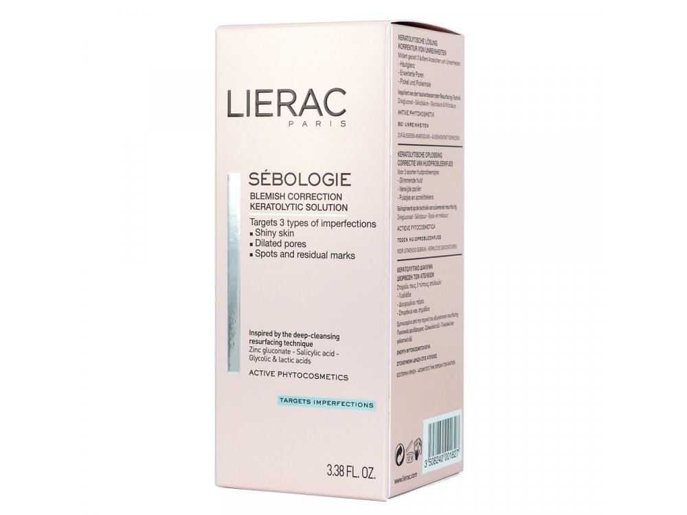 Lierac Sebologie Blemish Correction Keratolytic Solution, Κερατολυτικό Διάλυμα για Διόρθωση των Ατελειών, 100ml