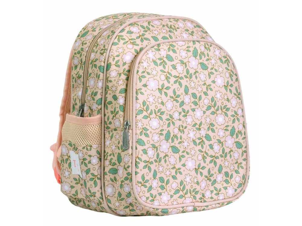 A Little Lovely Backpack Σακίδιο-Τσάντα Πλάτης με Ισοθερμική Θήκη, Blossoms Pink, 27x32εκ.