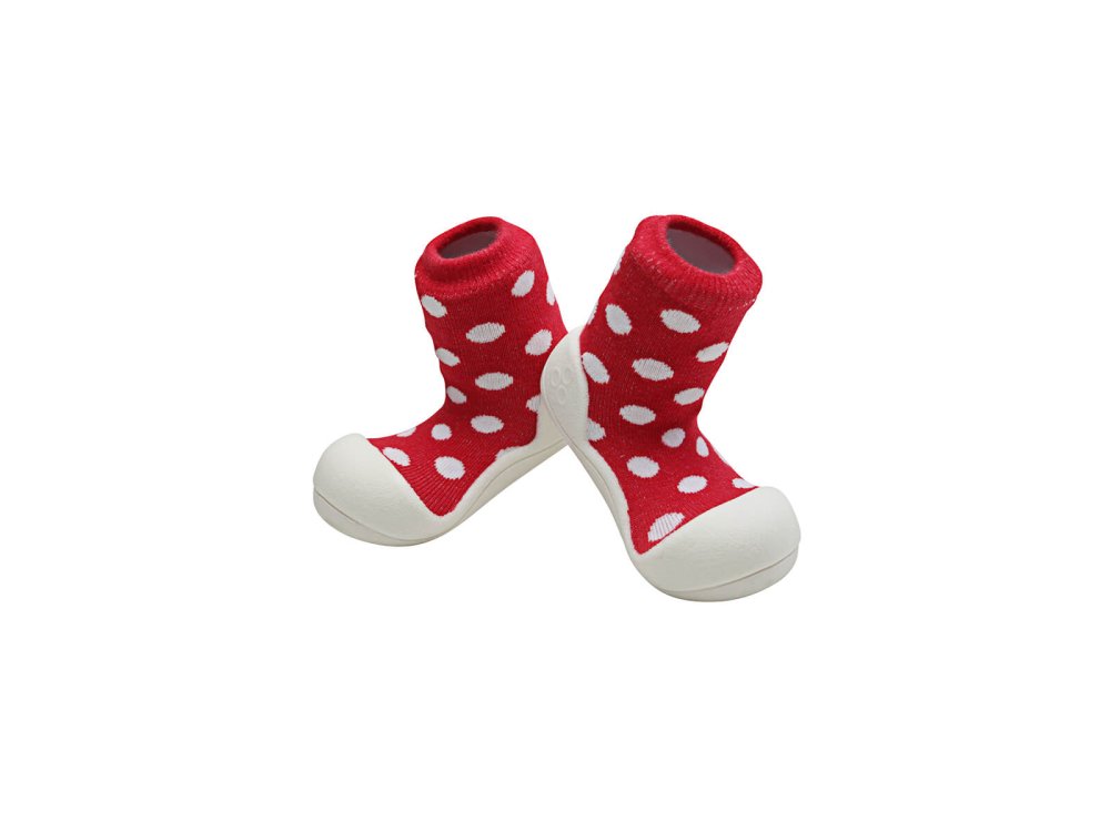 Attipas Polka Red, Καλτσό-παπουτσάκια, Νο22.5