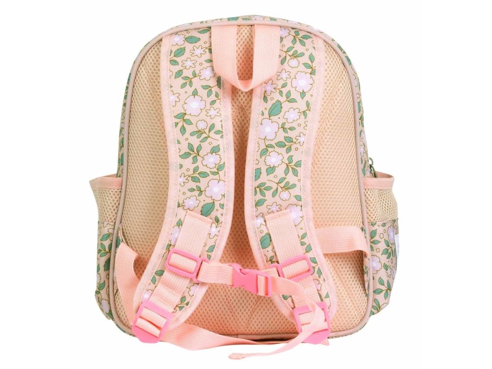 A Little Lovely Backpack Σακίδιο-Τσάντα Πλάτης με Ισοθερμική Θήκη, Blossoms Pink, 27x32εκ.