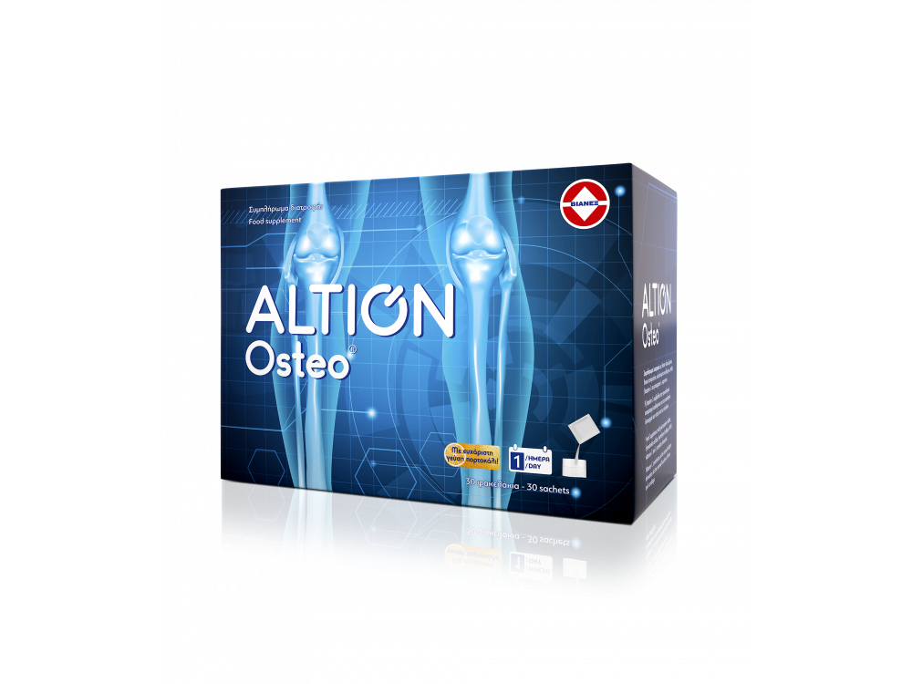 Altion Osteo, Συμπλήρωμα Διατροφής για την Υγεία των Αρθρώσεων & των Χόνδρων, 30 Φακελάκια