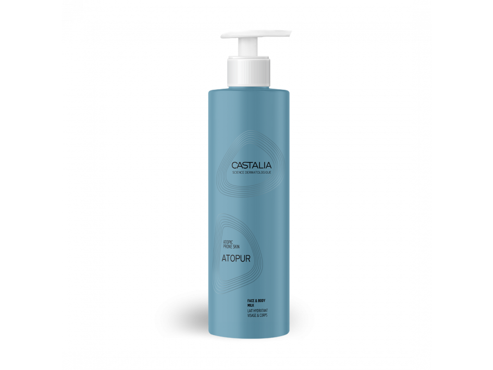 Castalia Atopur Face & Body Milk, Γαλάκτωμα Προσώπου & Σώματος για Επιδερμίδες με Τάση Ατοπίας, 200ml