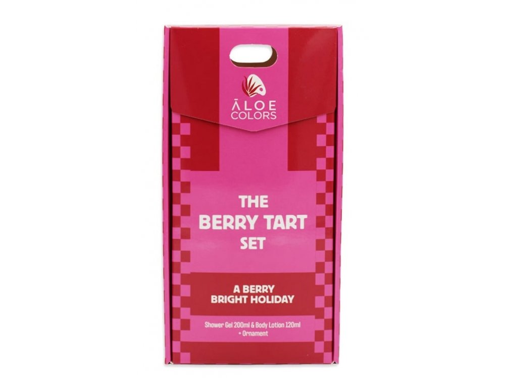 Aloe+Colors X-Mas,The Berry Tart Set με Aφρόλουτρο 200ml & Κρέμα Σώματος 120ml, 1σετ