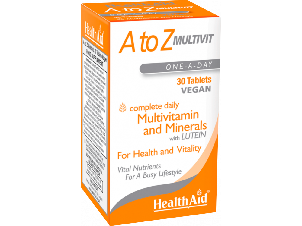 Health Aid AtoZ Active MultiVitamin 30tabs