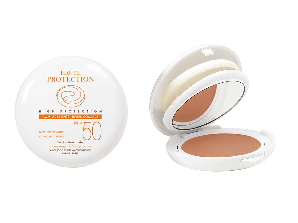 Avene Eau Thermale Compact Teinte SPF50 Αντιηλιακό Make Up, χρώμα Dore - Χρυσό, χωρίς άρωμα, πουδριέρα 10gr