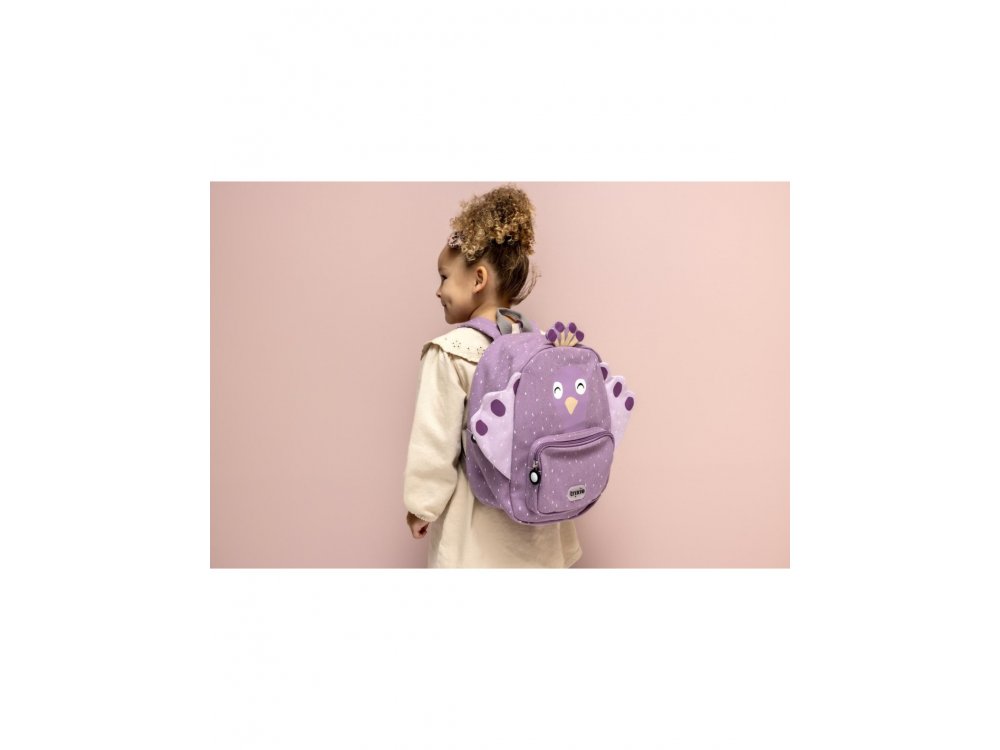 Trixie Backpack Mrs. Peacok, Σακίδιο-Τσάντα Πλάτης, Παγώνι, 23 x 31 x 12 cm, 1τμχ
