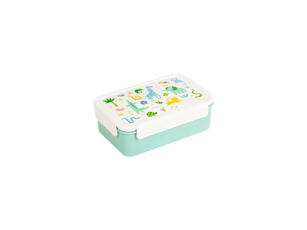 A little lovely company: Δοχείο φαγητού Bento με χωρίσματα- 1,2 L - Jungle