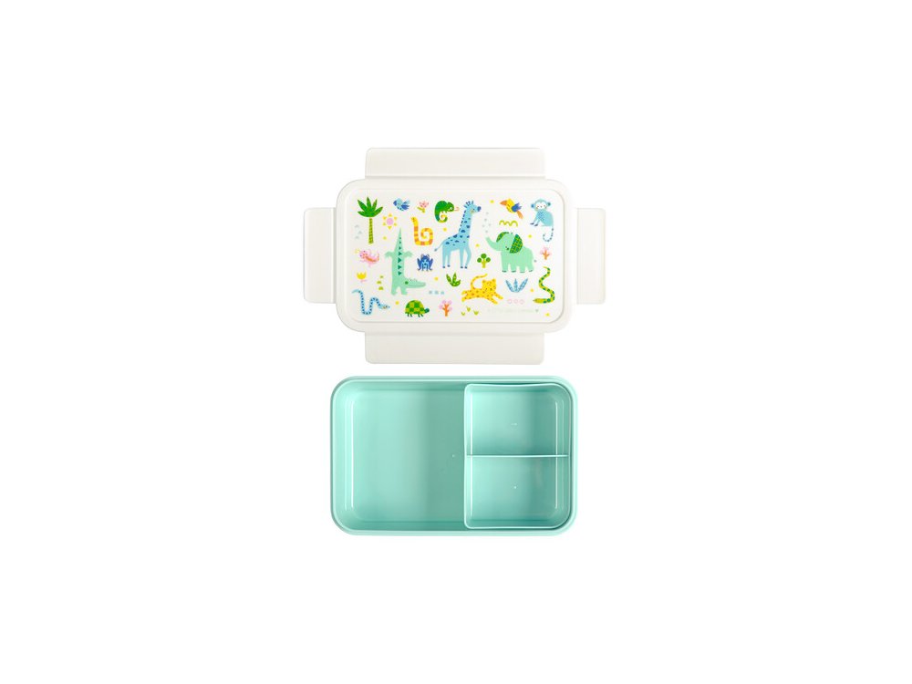 A little lovely company: Δοχείο φαγητού Bento με χωρίσματα- 1,2 L - Jungle