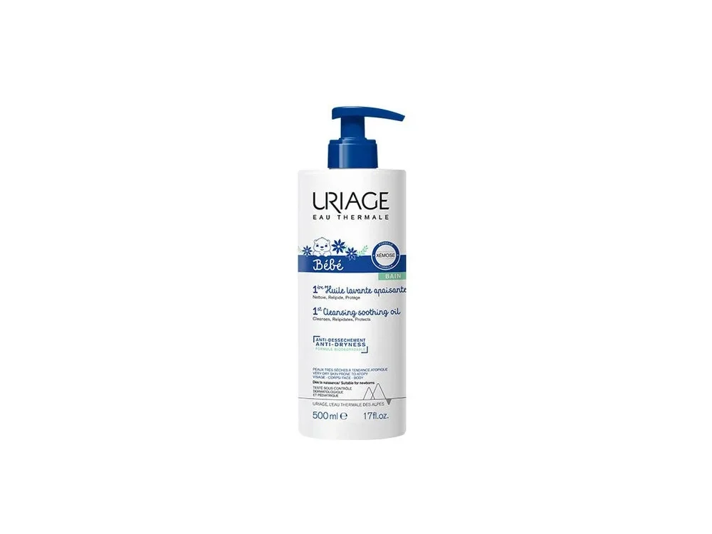 Uriage Bebe Xemose 1st Cleansing Soothing Oil, Καθαριστικό Καταπραϋντικό Λάδι για Βρέφη, 500ml