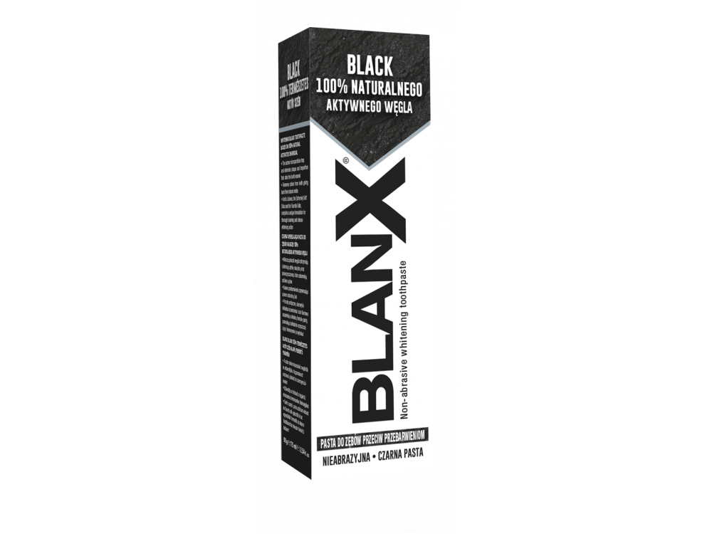 Blanx 100% Natural Active Charcoal Toothpaste Οδοντόκρεμα Λεύκανσης με Άνθρακα, 75ml