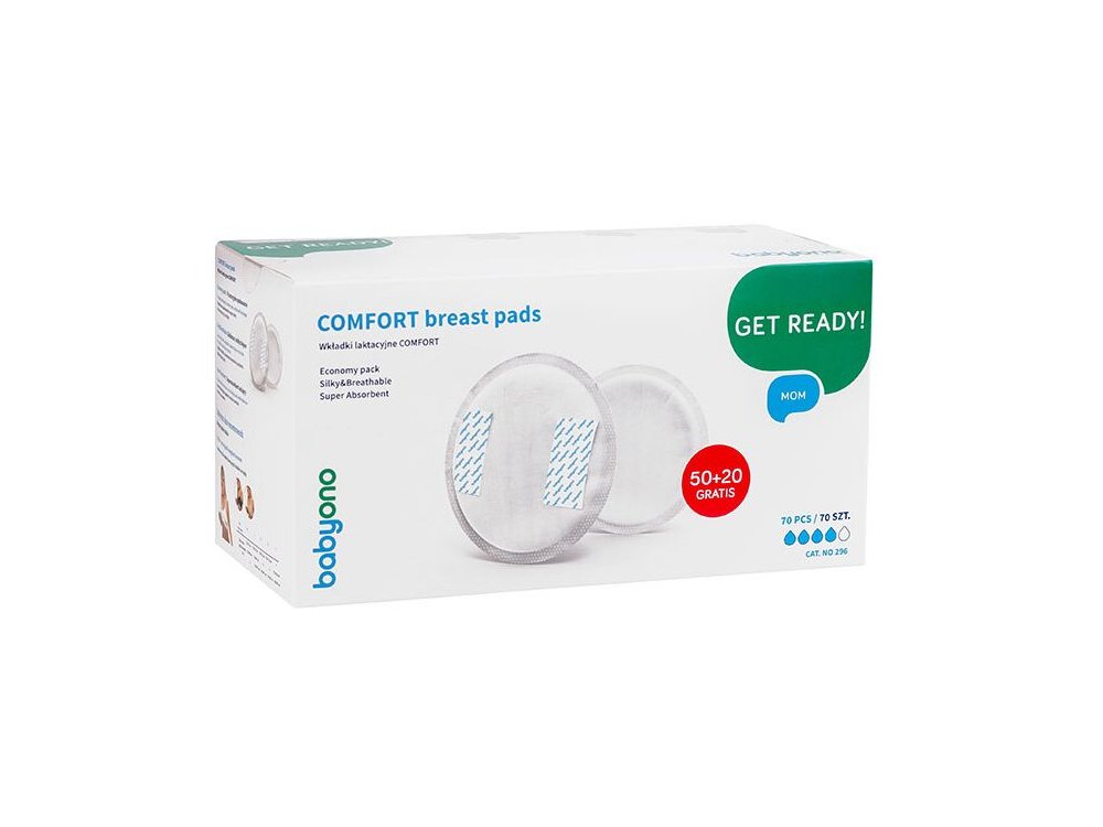 BabyOno Comfort Breast Pads, Επιθέματα θηλασμού 100 τεμάχια+40τμχ δώρο