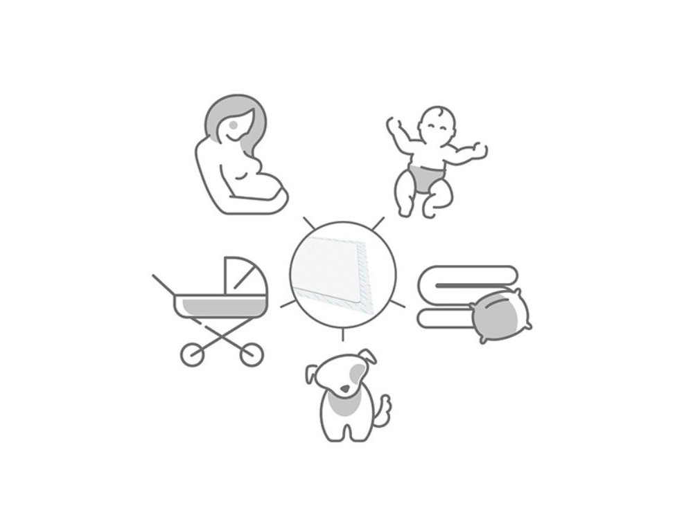 BabyOno: Πολυχρηστικό σελτεδάκι μιας χρήσης 40*60εκ. 10 τεμάχια + 2 δώρο