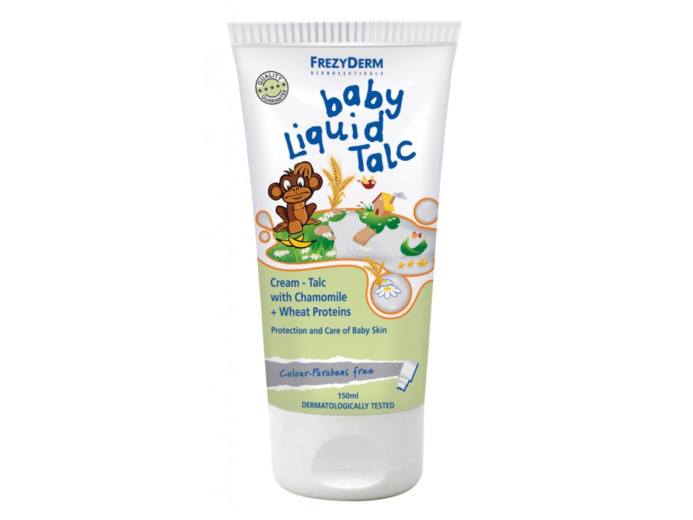 Frezyderm Baby Liquid Talc Κρέμα Talc για Χρήση κατά την Αλλαγή Πάνας, 150ml