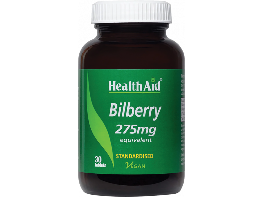 Health Aid Bilberry 275mg, 30tabs