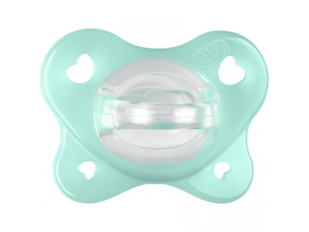 Chicco Physioforma Dual Soft 100% Πιπίλα Σιλικόνης (0-2m) Mint, 1τμχ