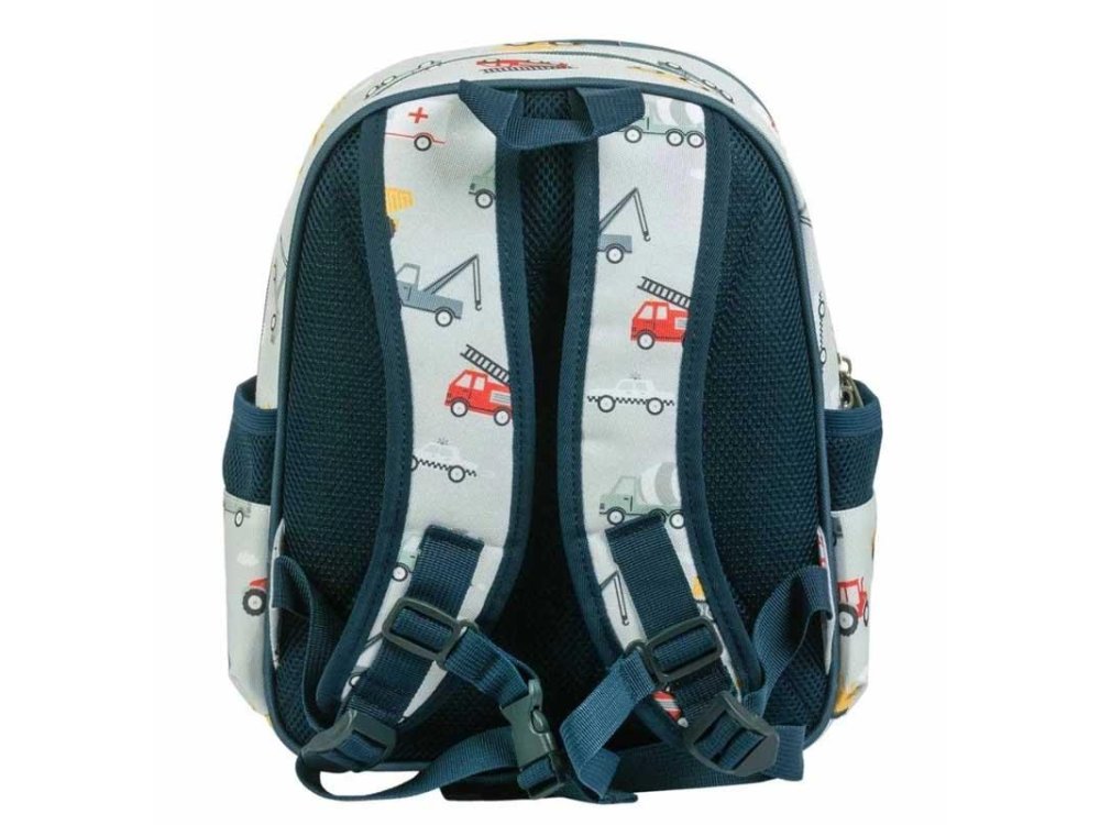 A Little Lovely Backpack Σακίδιο-Τσάντα Πλάτης με Ισοθερμική Θήκη, Vehicles, 27x32εκ.