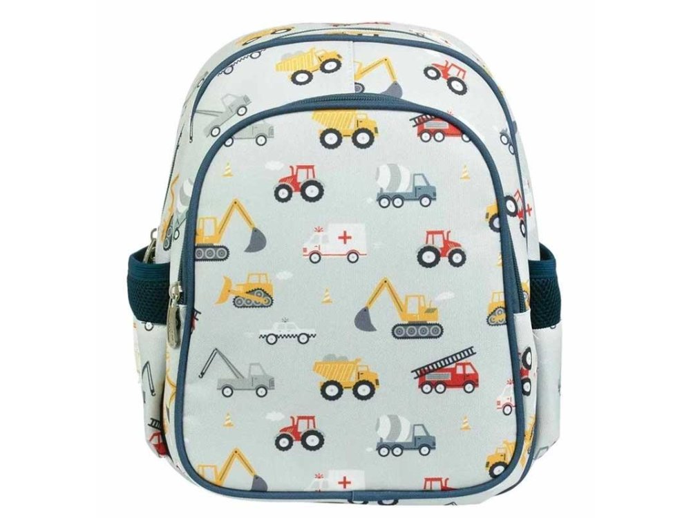 A Little Lovely Backpack Σακίδιο-Τσάντα Πλάτης με Ισοθερμική Θήκη, Vehicles, 27x32εκ.