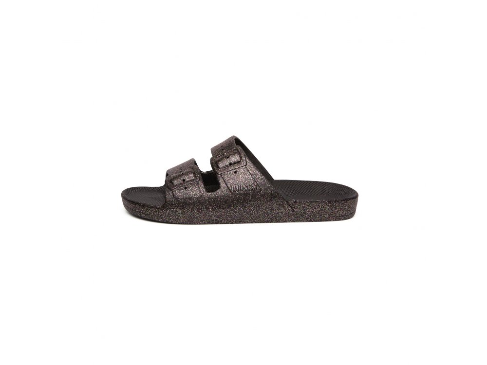 Freedomoses Γυναικεία Slide Σανδάλια, Celeste Fancy Black, No39-40