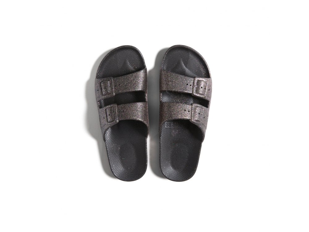 Freedomoses Γυναικεία Slide Σανδάλια, Celeste Fancy Black, No39-40