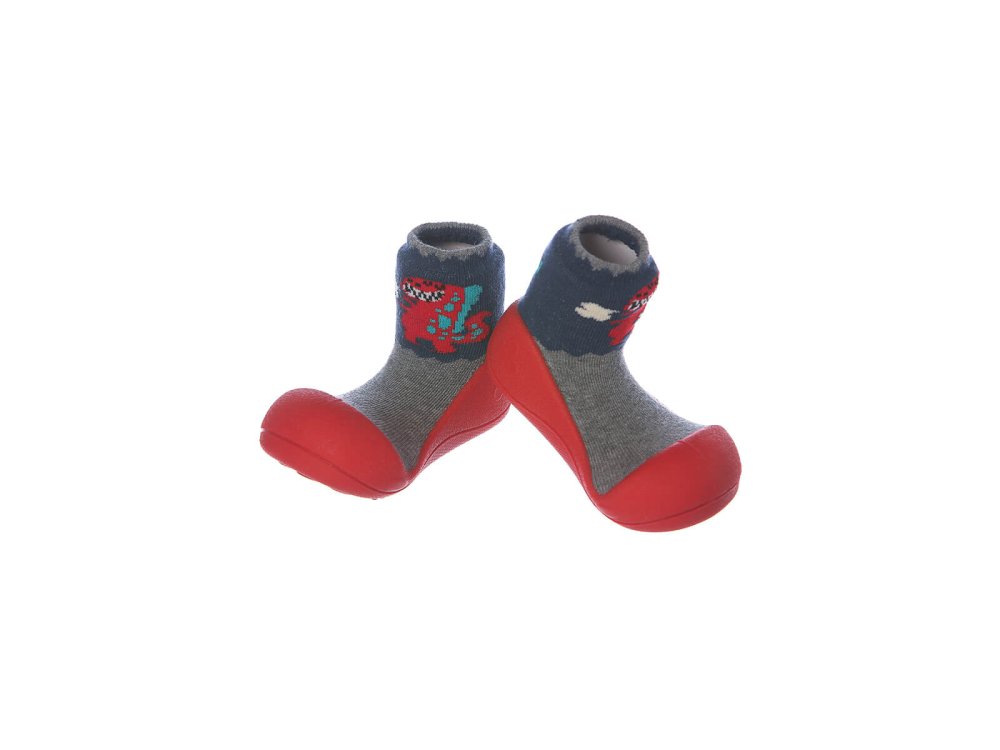 Attipas Dinosaur Red, Καλτσό-παπουτσάκια, Νο21.5