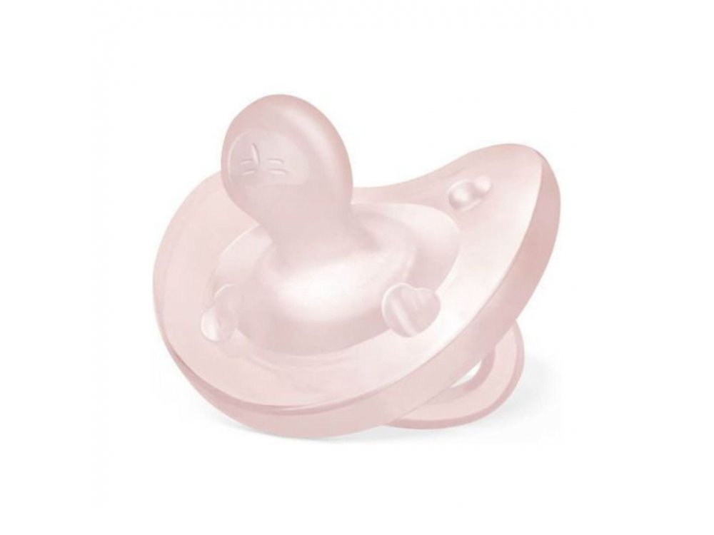 Chicco PhysioForma Soft Πιπίλα Σιλικόνης Ροζ 0-6m, 1τμχ