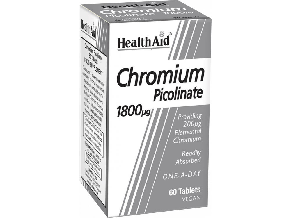 Health Aid Chromium Picolinate 1800μg 60tabs