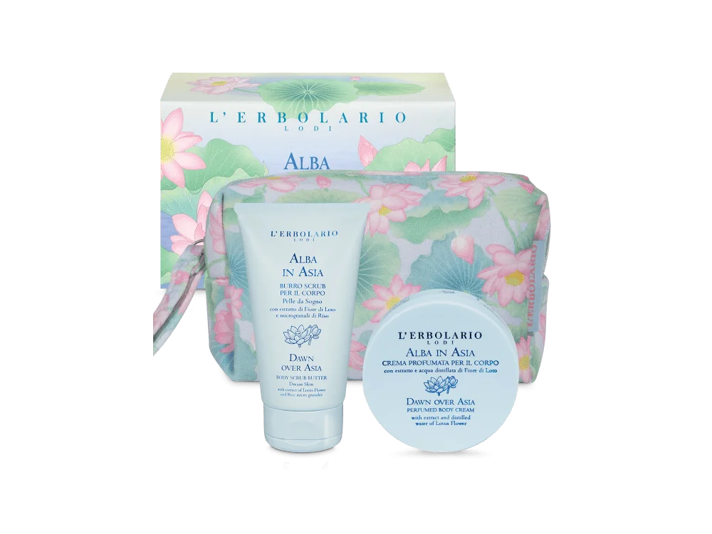 L'erbolario Alba in Asia Beauty Pochette με Scrub Σώματος, 50ml & Αρωματική Κρέμα Σώματος, 75ml