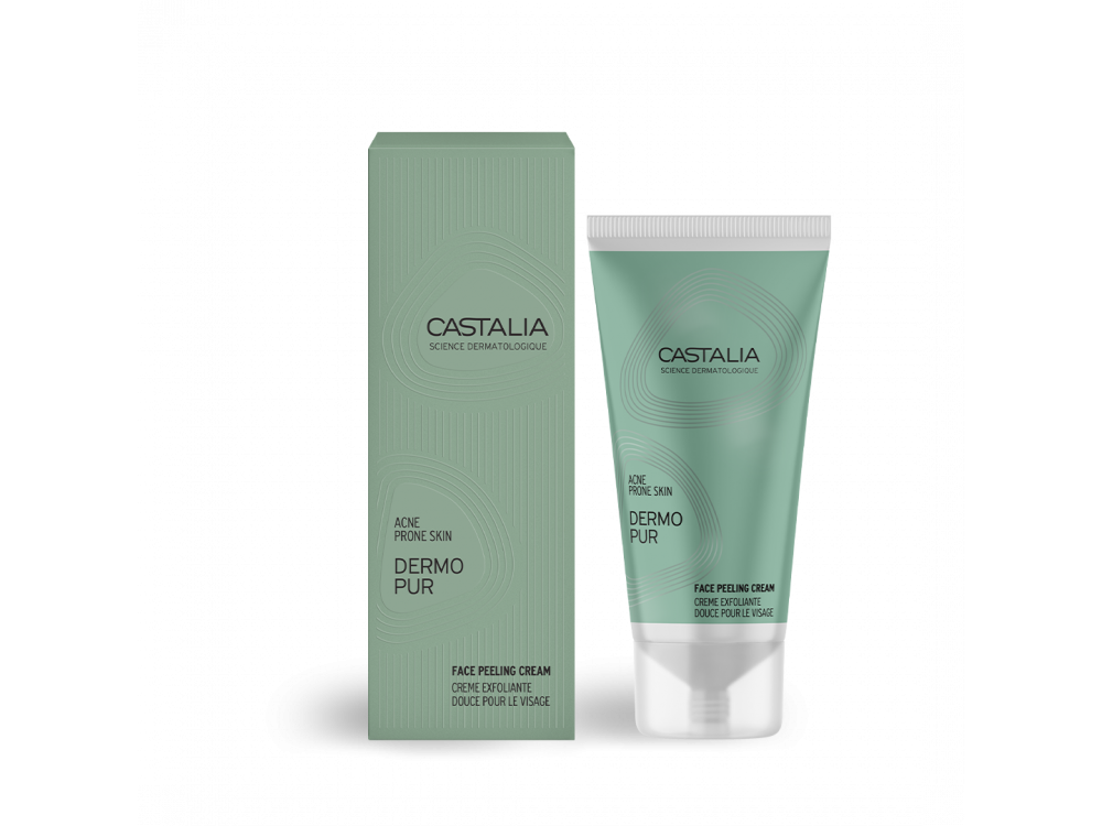 Castalia Dermopur Face Peeling Cream, Κρέμα Ήπιας Απολέπισης Προσώπου, 50ml