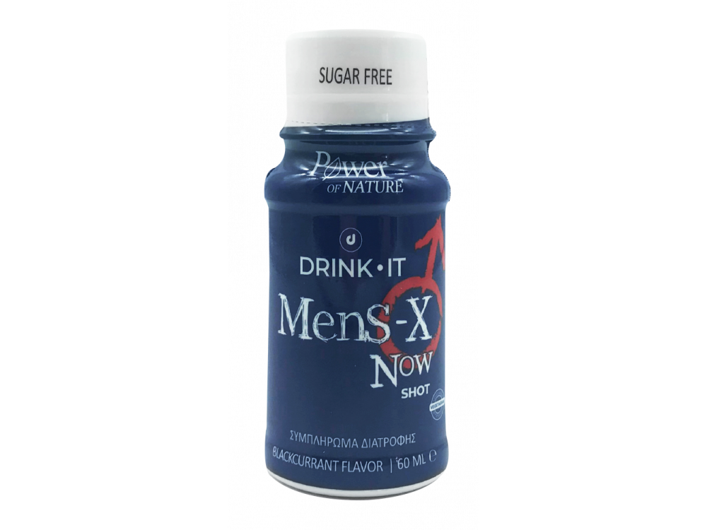 Power Health Drink It Mens-X NOW Συμπλήρωμα Διατροφής για τη Στυτική Δυσλειτουργία, 60ml