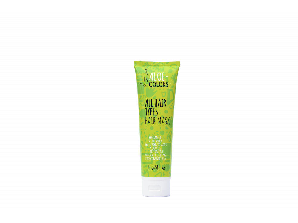 Aloe+Colors Hair mask All Hair Types, Ενυδατική Μάσκα Μαλλιών, 150ml