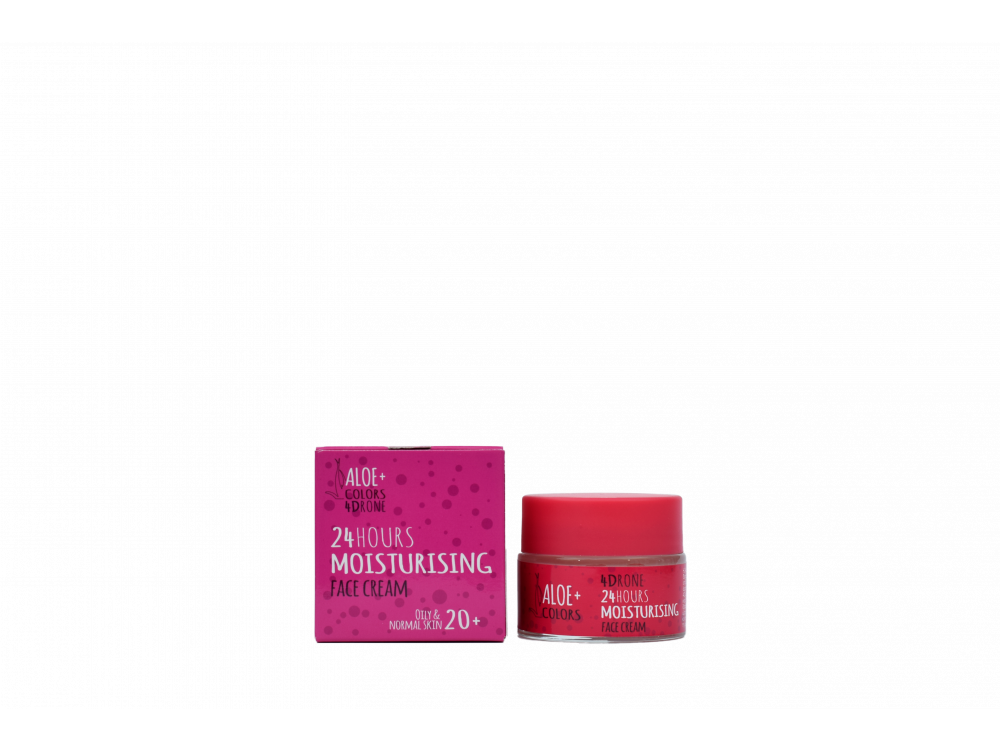 Aloe+Colors 24h Moisturising Face Cream, Ενυδατική Κρέμα Προσώπου, 50ml