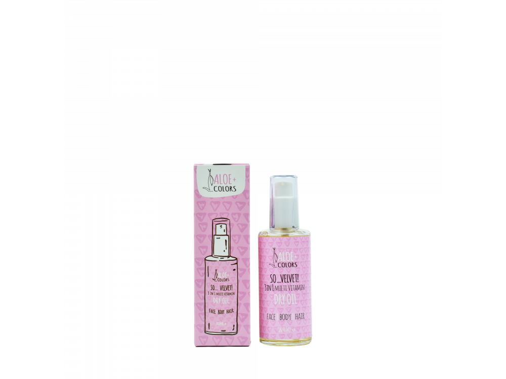 Aloe+Colors Multi vitamin Dry Oil So Velvet, Ξηρό Λάδι για Πρόσωπο, Σώμα & Μαλλιά, 100ml
