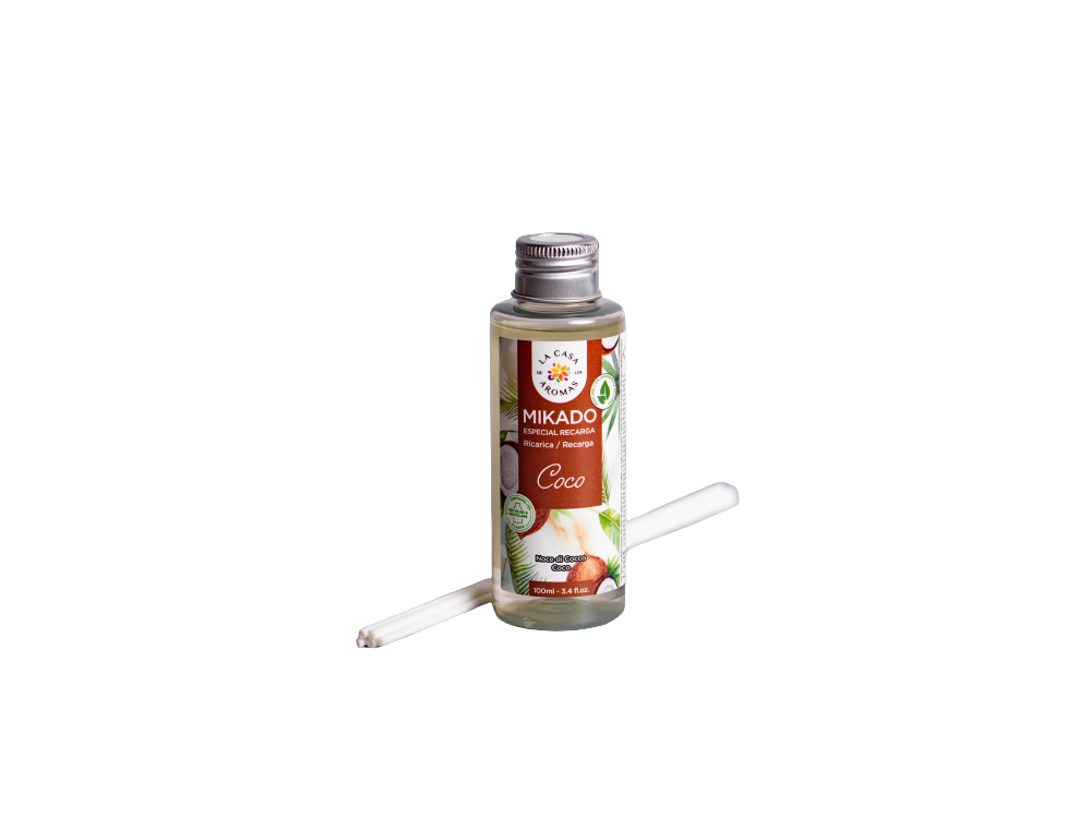 Mikado Diffuser Coconut, Αρωματικό χώρου με sticks Καρύδα, 100ml