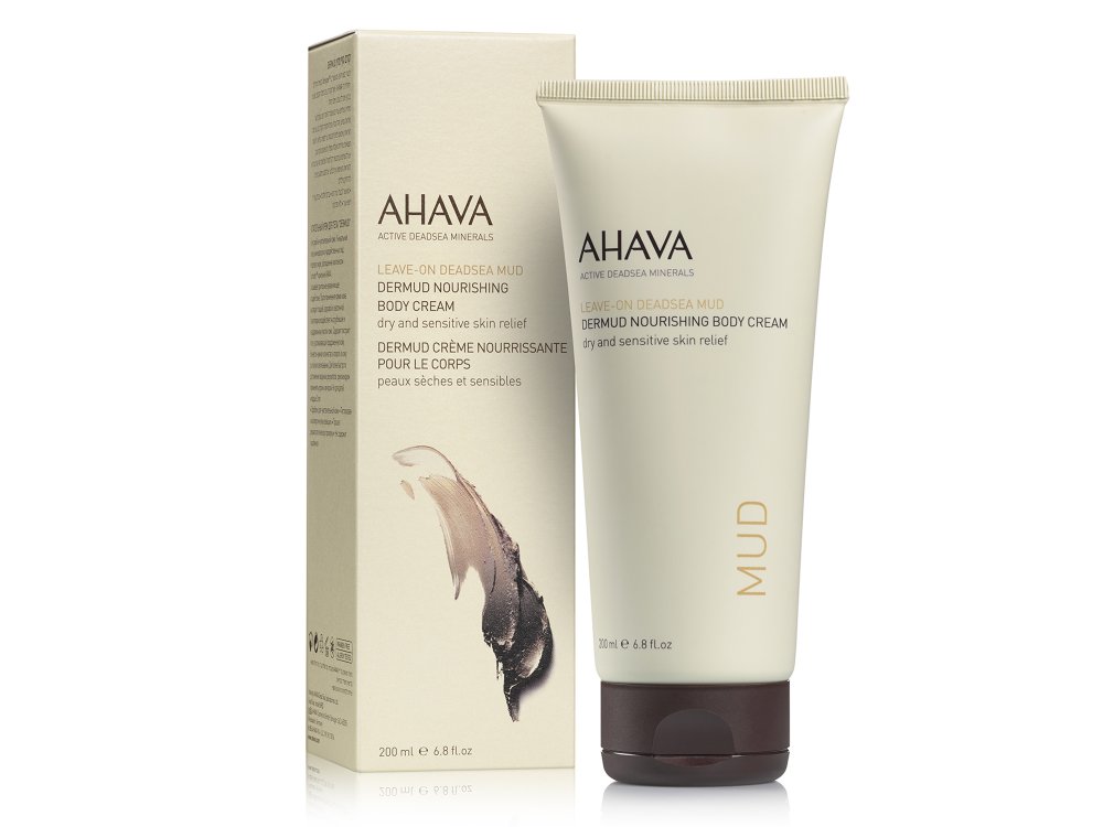 Ahava Dead Sea Mud Dermud Nourishing Body Cream, Κρέμα Σώματος Για Ξηρό & Ευαίσθητο Δέρμα, 200ml