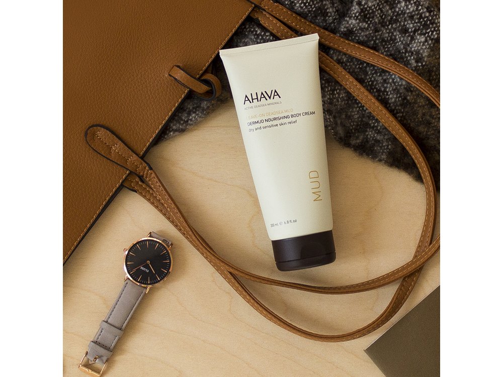 Ahava Dead Sea Mud Dermud Nourishing Body Cream, Κρέμα Σώματος Για Ξηρό & Ευαίσθητο Δέρμα, 200ml