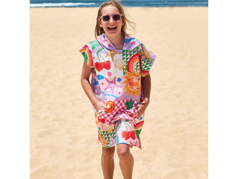 Dock & Bay Παιδικό πόντσο Good Vibes Out Microfiber , Microfiber, για 3-5 ετών