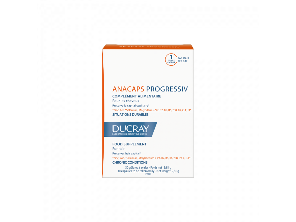 Ducray - Anacaps Progressiv Κουτί με 30 κάψουλες