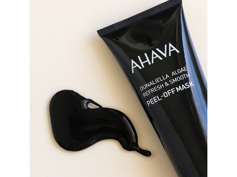 Ahava Mineral Masks Dunaliella Algae Peel-Off Mask, Μάσκα Προσώπου Με Κάρβουνο Για Τα Μαύρα Στίγματα, 125ml