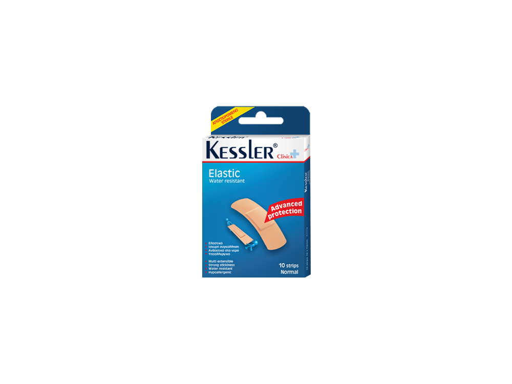 Kessler Elastic Strips Normal - Αυτοκόλλητα Strips, 10τμχ