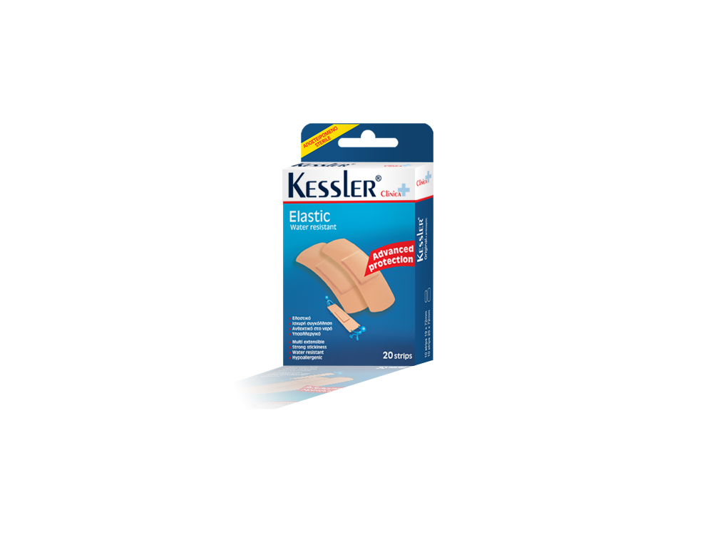 Kessler Elastic Strips Large - Αυτοκόλλητα Strips, 20τμχ