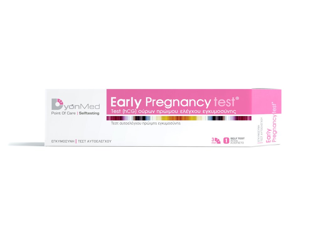 Dyonmed Early Pregnancy Τεστ Αυτοελέγχου Πρώιμης Εγκυμοσύνης, 1τμχ